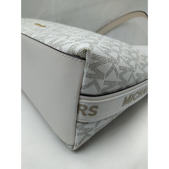 Michael Kors Maeve Vanilla Ivory Leather Zipper Closure Hobo Shoulder Bag - NWT - Picture 8 of 16